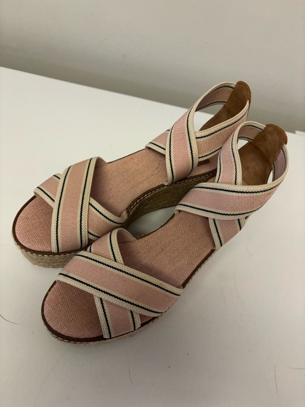 Tory Burch Frieda Espandrille Platform Wedge Sandals Women’s Size 6.5 - Picture 5 of 10